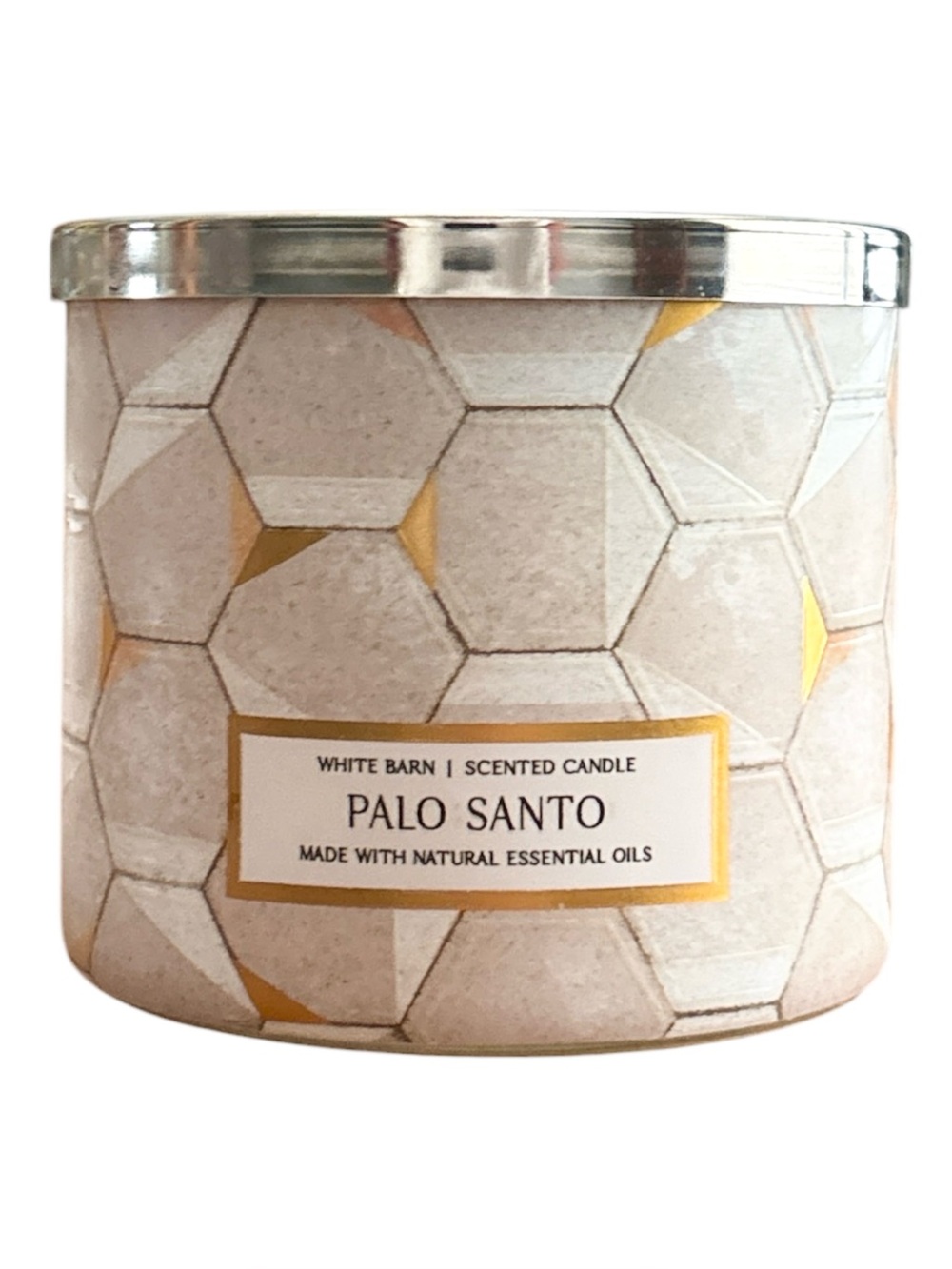 White Barn Bath & Body Works Palo Santo 3-Wick Scented Candle Decorative Holder